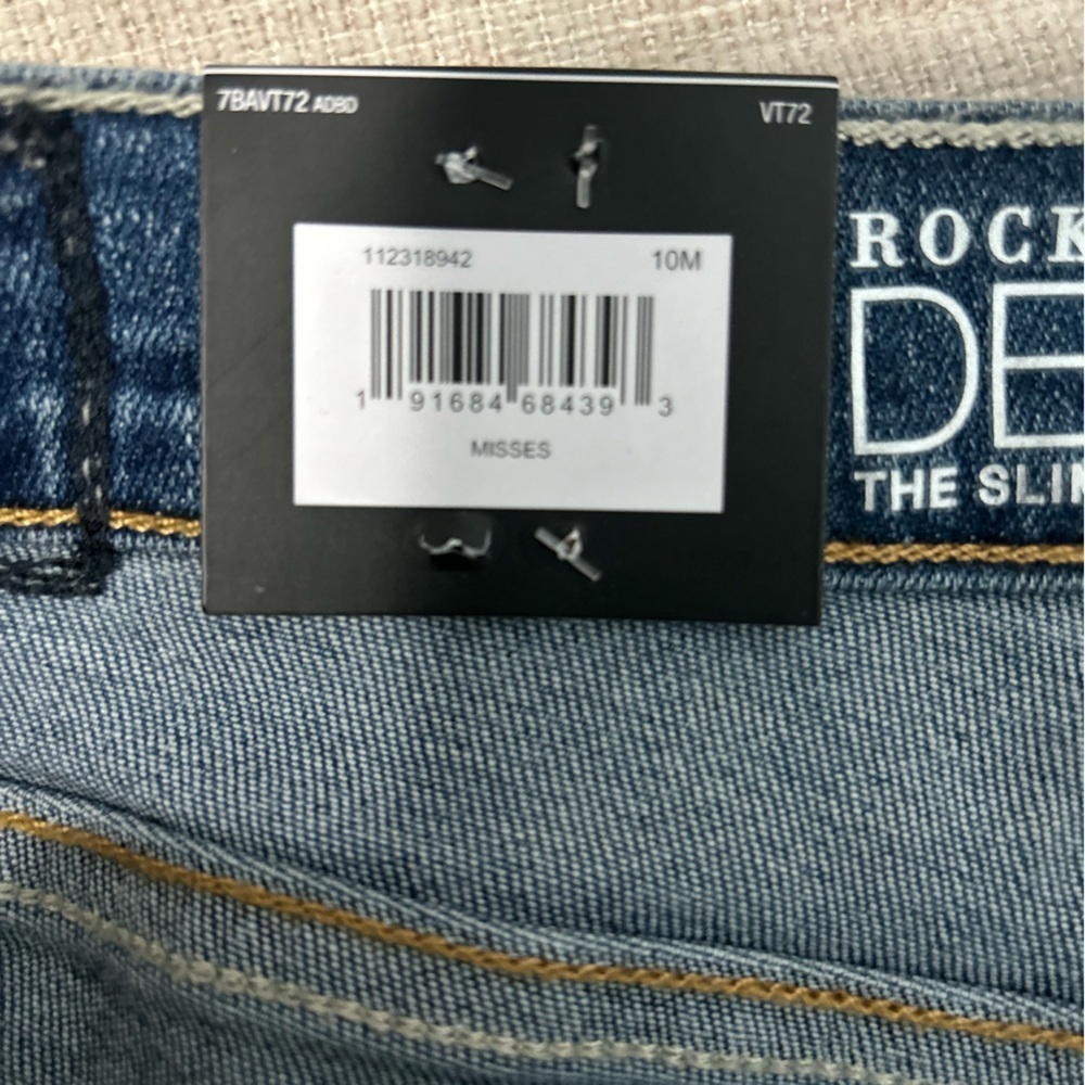 Rock & Republic Denim Rx Shaping Misses Hula Jean Shorts Size 10 NWT - Picture 7 of 11